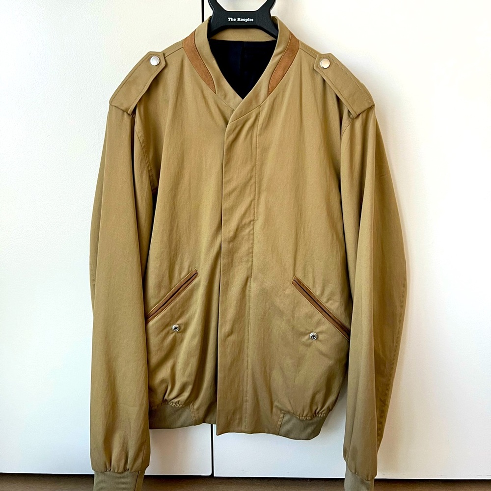 The Kooples Mustard Yellow Bomber Jacket